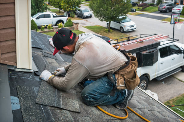 Professional Roof Installation technician working in Pelham, NY